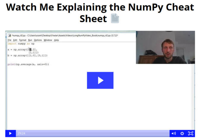 Coffee Break NumPy – Finxter