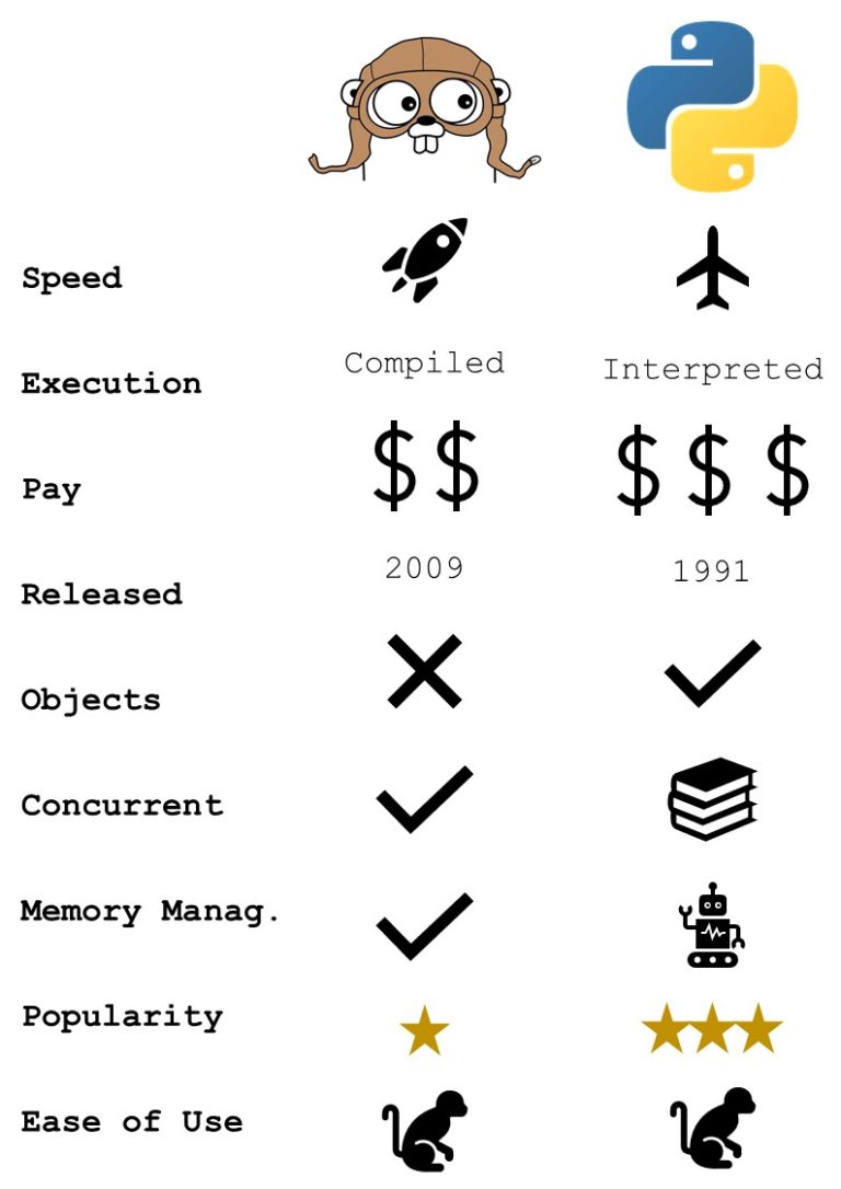 Python vs Go - Which Language Should You Choose in 2024 - Be on the ...