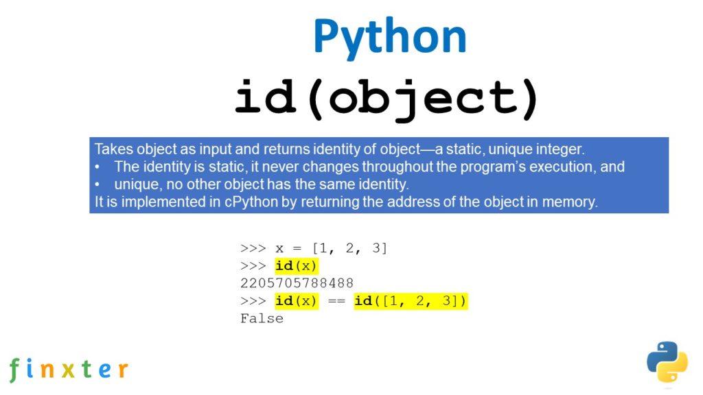 Python id() Function – Be on the Right Side of Change