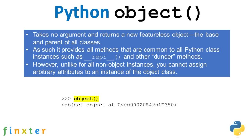 python assignment of object