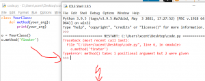 [Solved] TypeError: method() takes 1 positional argument but 2 were ...
