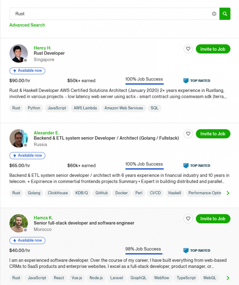 Rust Developer - Income and Opportunity - Be on the Right Side of Change