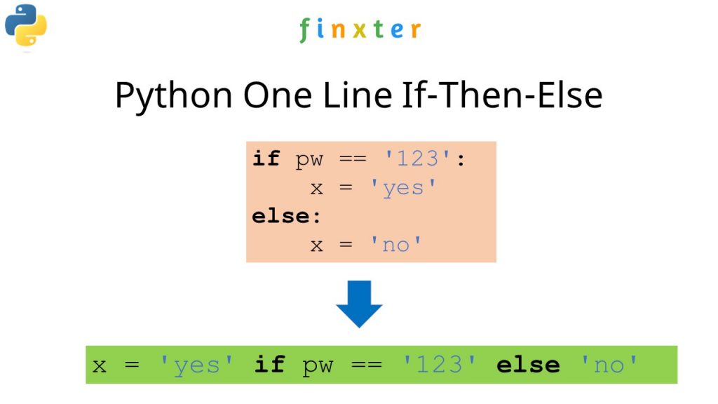 python assignment if else in one line