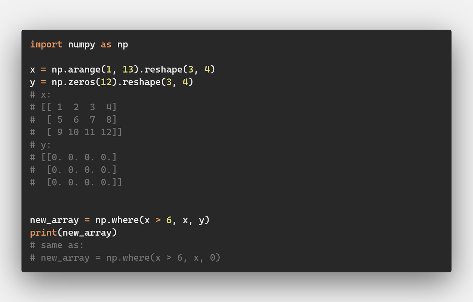 np.where() – A Simple Illustrated Guide – Be on the Right Side of Change