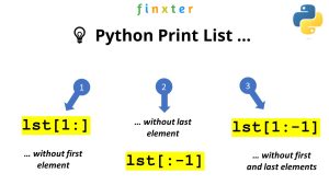 Python Print List Without First and Last Elements – Be on the Right ...