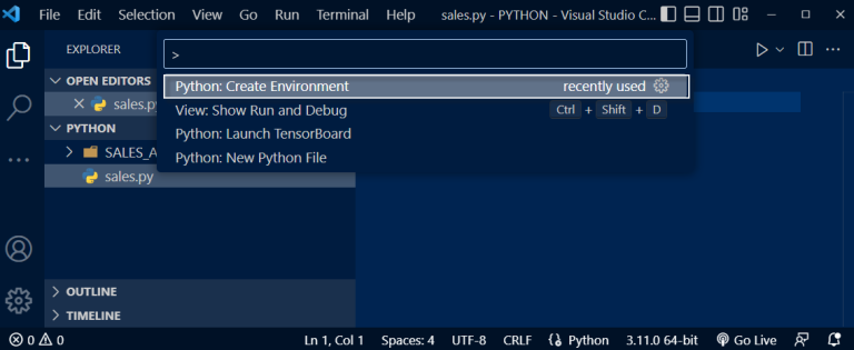 Setup a Virtual Environment with Visual Studio Code in Python – Be on ...