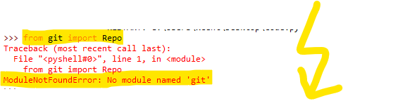 Fixed) Modulenotfounderror: No Module Named 'Git' | Python – Be On The  Right Side Of Change