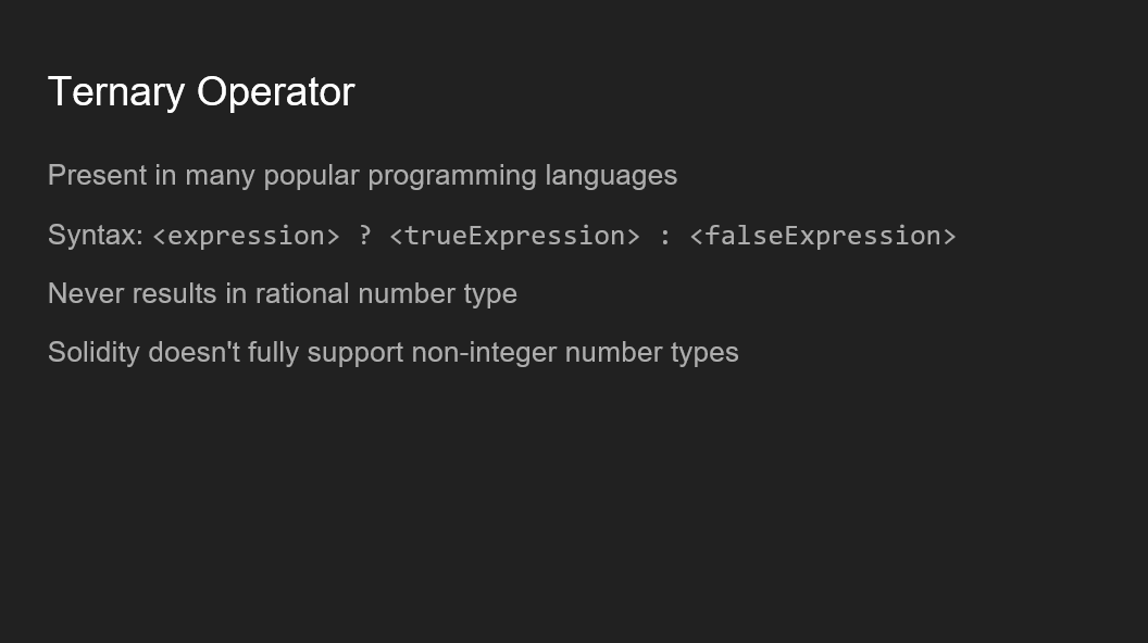 Solidity Operators and ‘Delete’ Keyword Be on the Right Side of Change