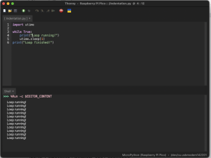 MicroPython Basics – While Loop, Operators, and User Input – Be on the ...