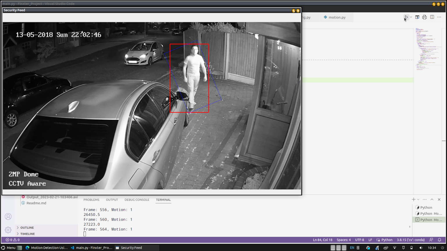 Motion Detection Using OpenCV in Python - My journey through to a ...