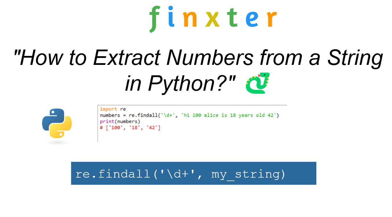 How To Extract Numbers From A String In Python? – Be On The Right Side Of  Change