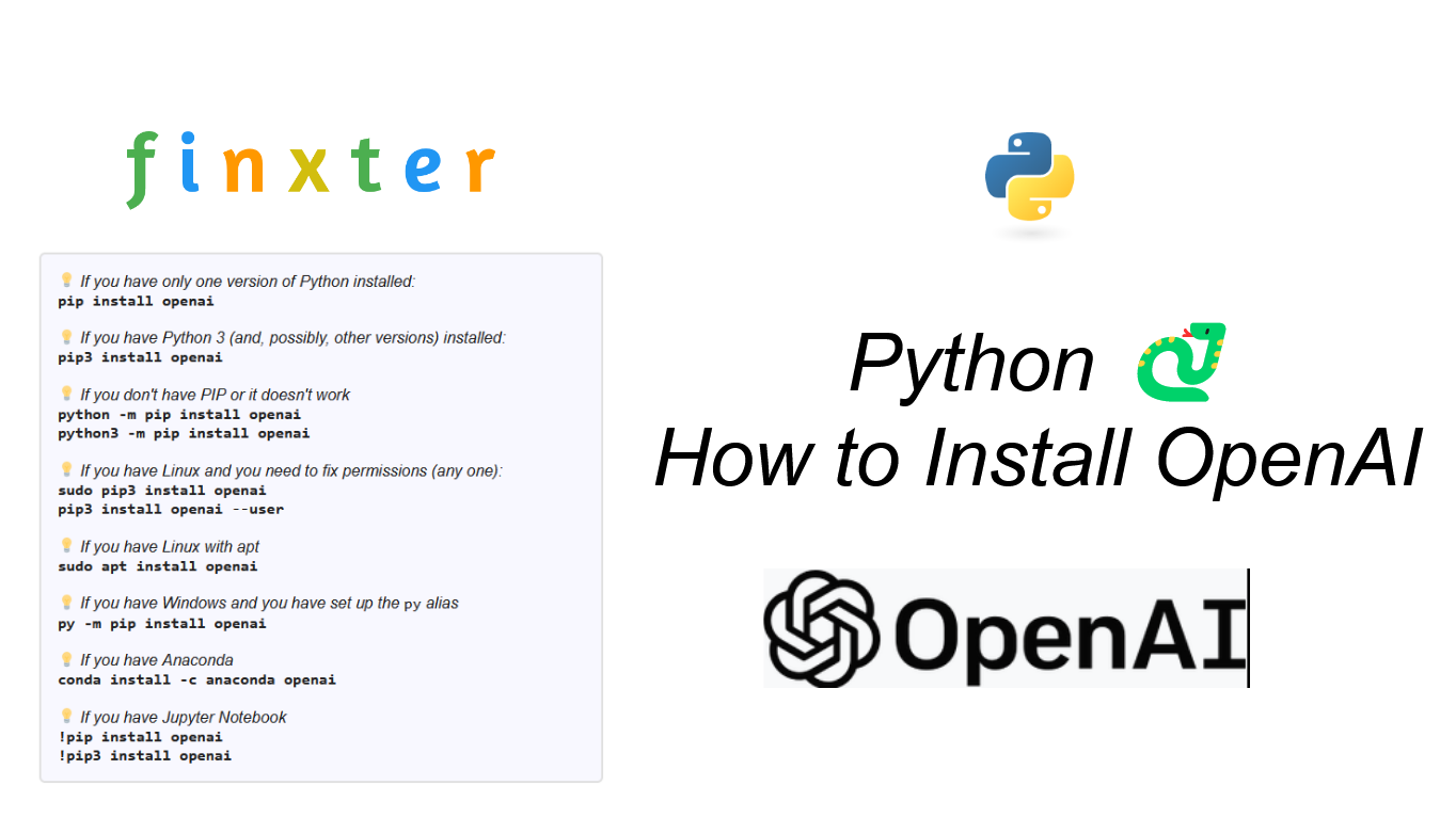 How To Install OpenAI In Python Be On The Right Side Of Change