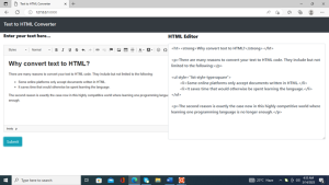 How I Created a Text-to-HTML Converter App Using Django – Be on the ...