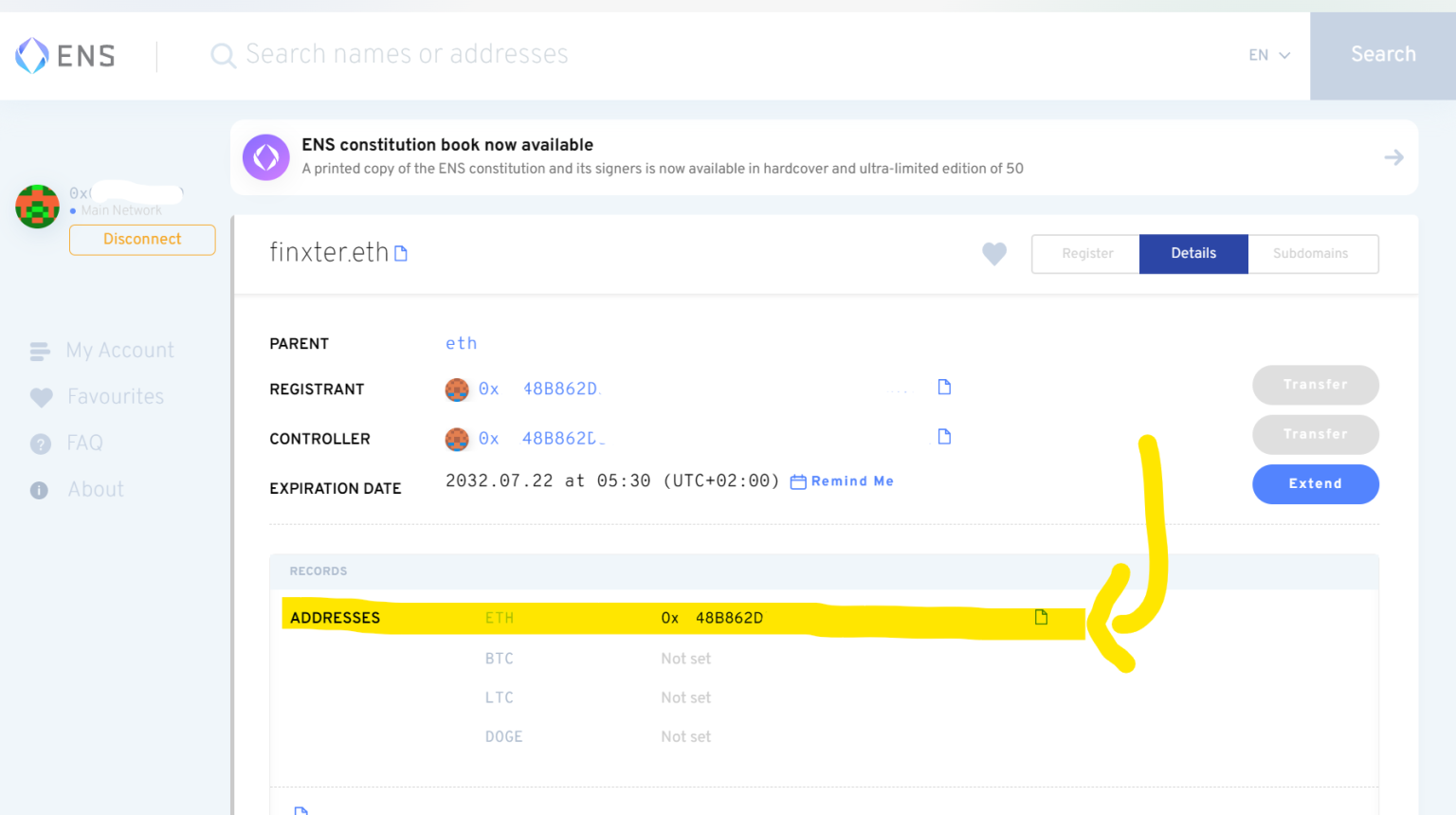 How to Transfer an ENS Domain: A Quick and Easy Guide - Be on the Right ...