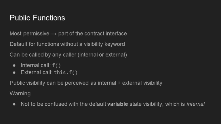 Solidity Function Visibility Made Easy - Be on the Right Side of Change