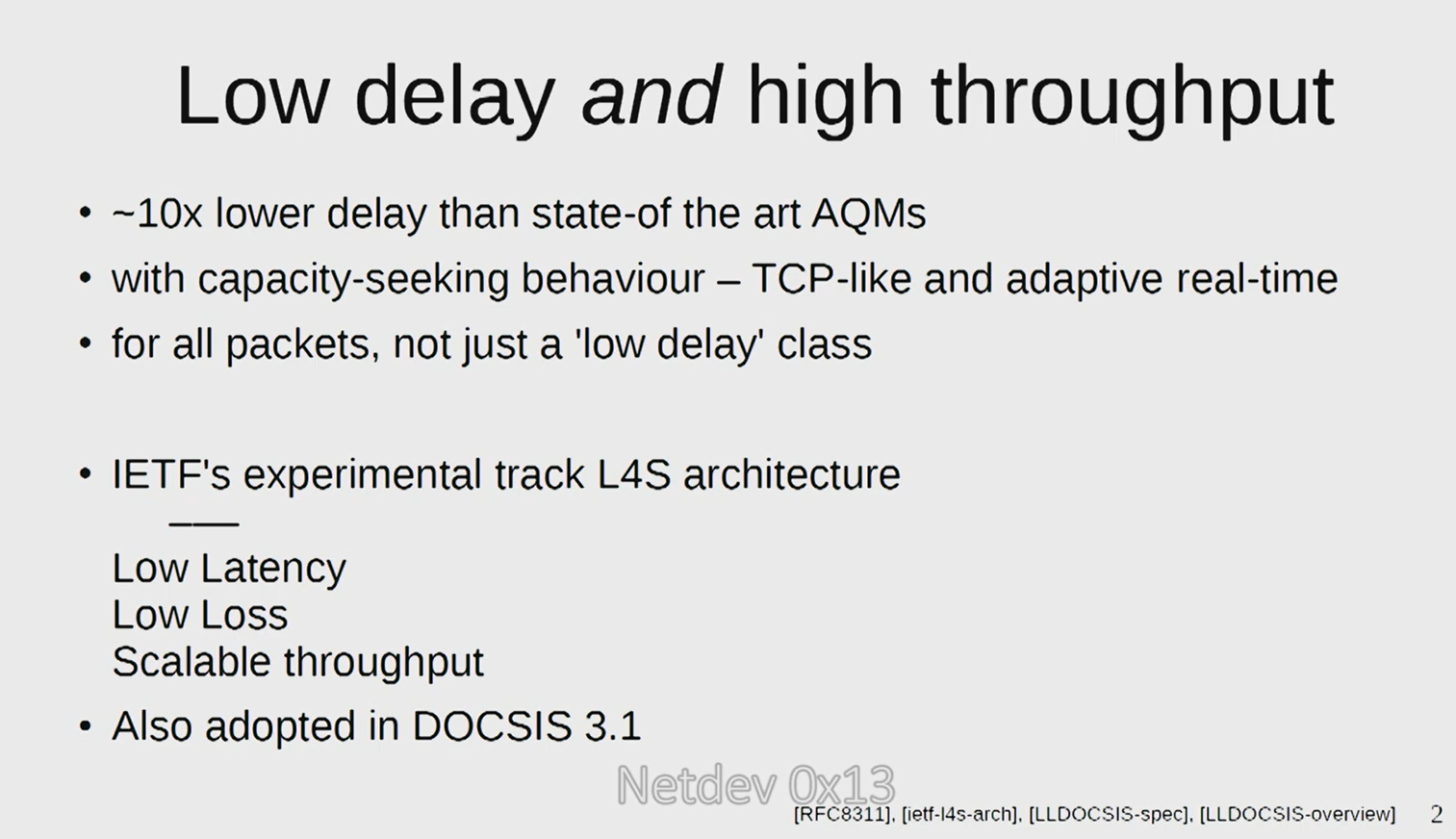 L4S: Low Latency, Low Loss, and Scalable Throughput (RFC 9330) - Be on ...